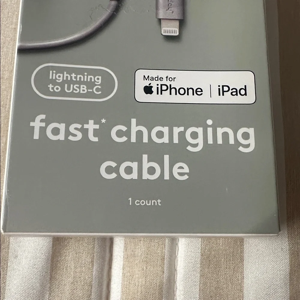 Heyday Purple Fast Charging Cable for iPhone and iPad